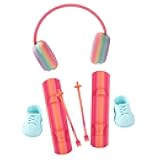Sinbana Doll Ski Accessories Set, Snowshoes Snowboard Ski Poles & Headphone Stylish Winter 17cm Dolls Outfit Accessories Collectors Gift