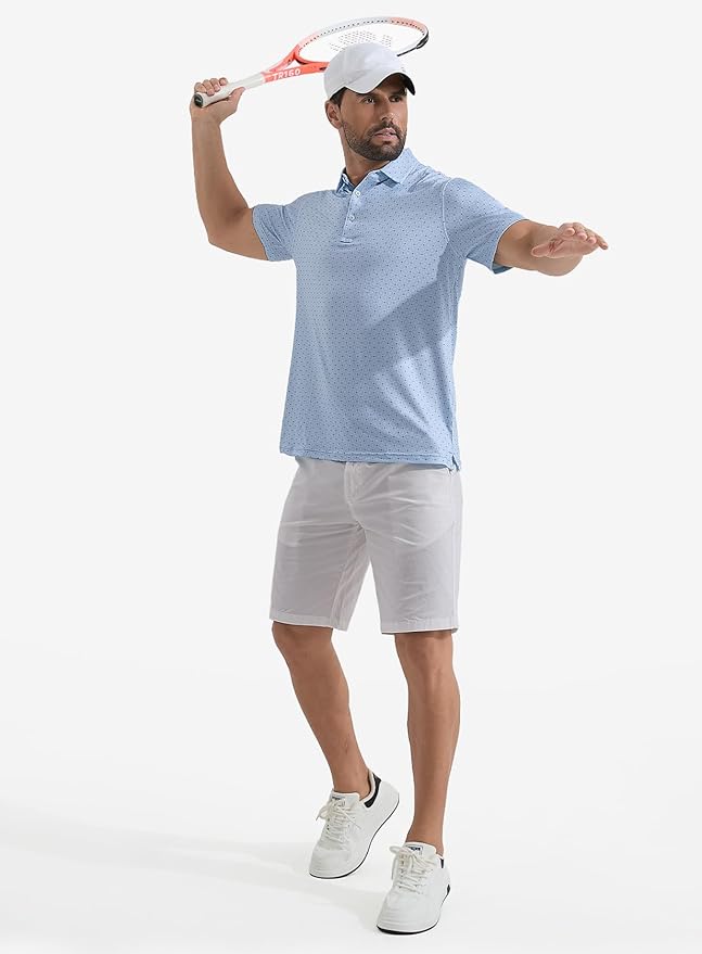 Polo de golf para hombre manga corta dry fit miniatura 5