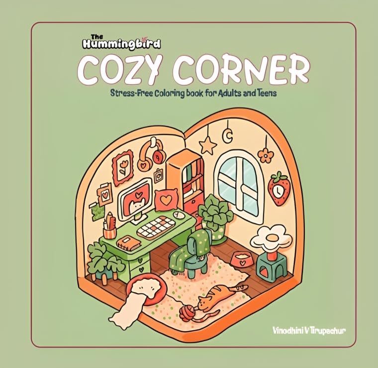 Image of Cozy Corners Coloring Book: A Stress-Relieving Cozy Coloring Book for Adults & Kids | Hygge Home Scenes, Relaxing Nooks & Warm Interiors (Cozy Coloring Collection)