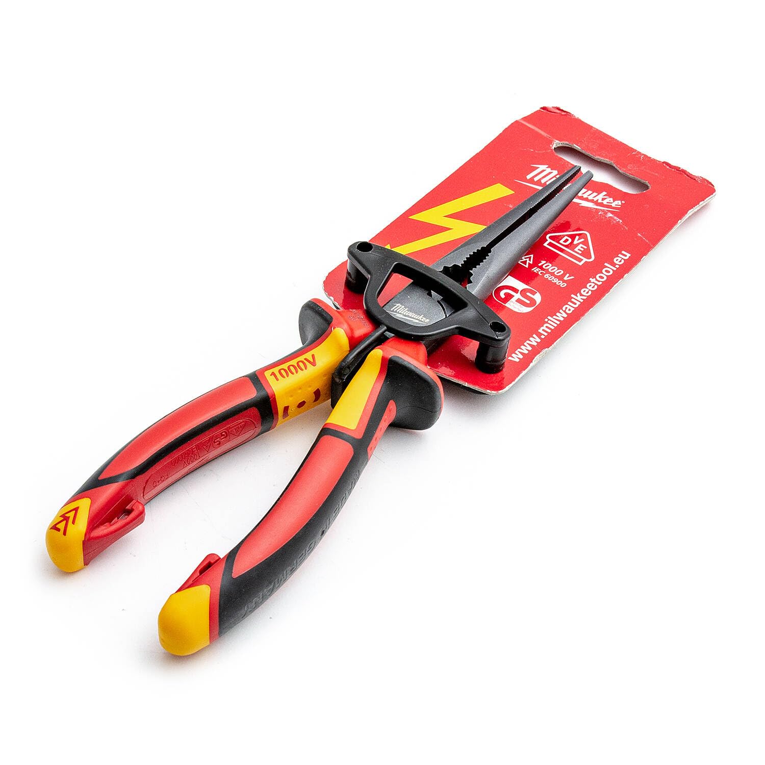 Milwaukee VDE Long Round Nose Pliers 205mm