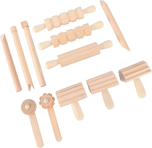 TOYANDONA 1 Unidades de herramientas de arcilla Sellos para herramientas de tallado de arcilla Herramienta de escultura de madera Herramienta de