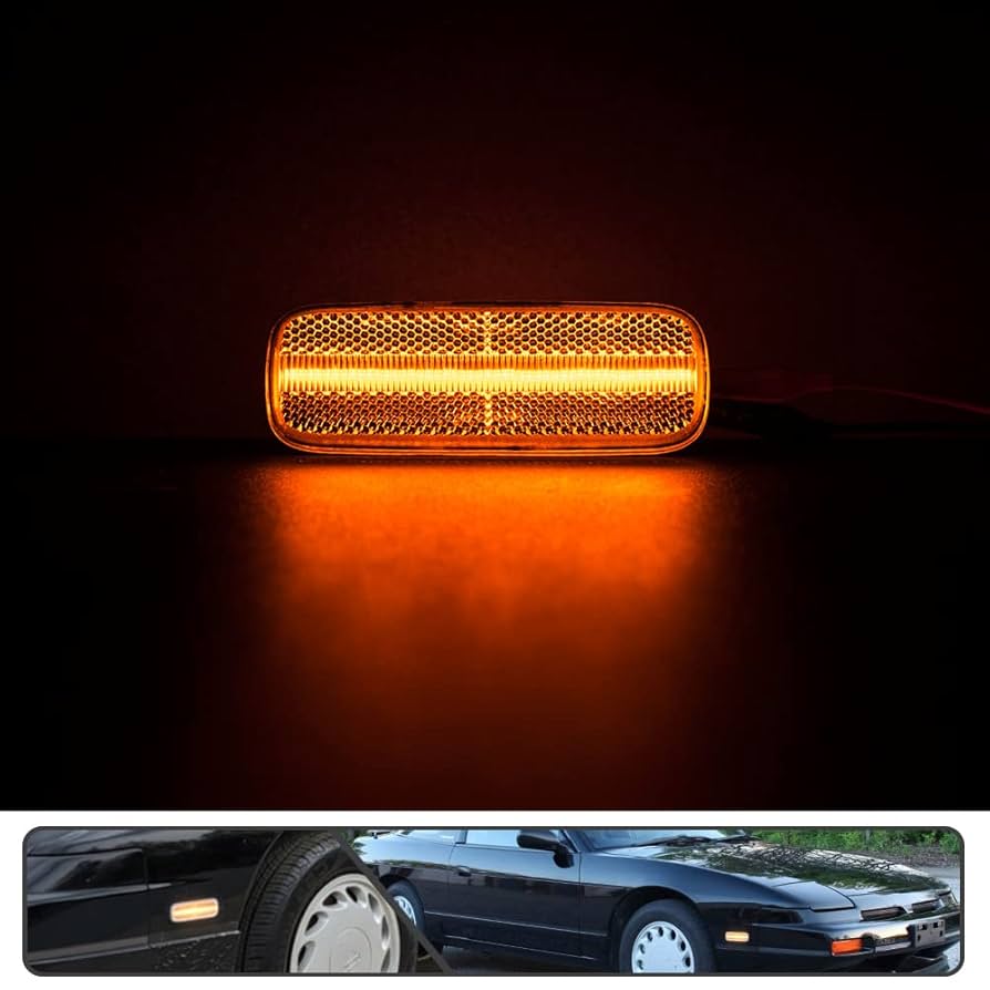Amazon.com: Mingrui test 2Pcs 240SX Amber LED Side Marker