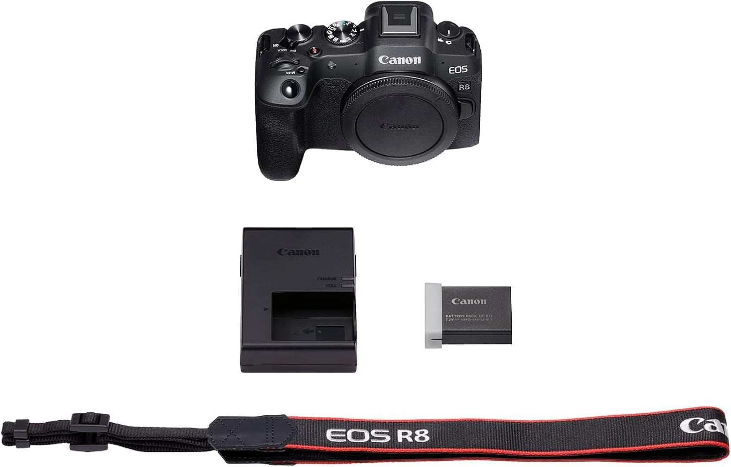 Canon EOS R8 Full-Frame Mirrorless Camera (Renewed) (Body Only + Professional Accessories Bundle)