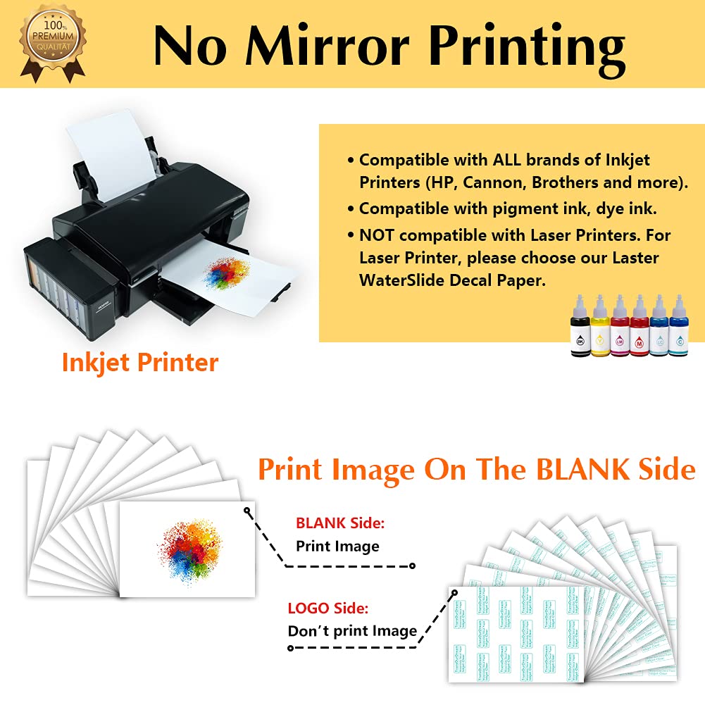 TransOurDream TruWaterslide Decal Paper Laser Clear 10 Sheets A4