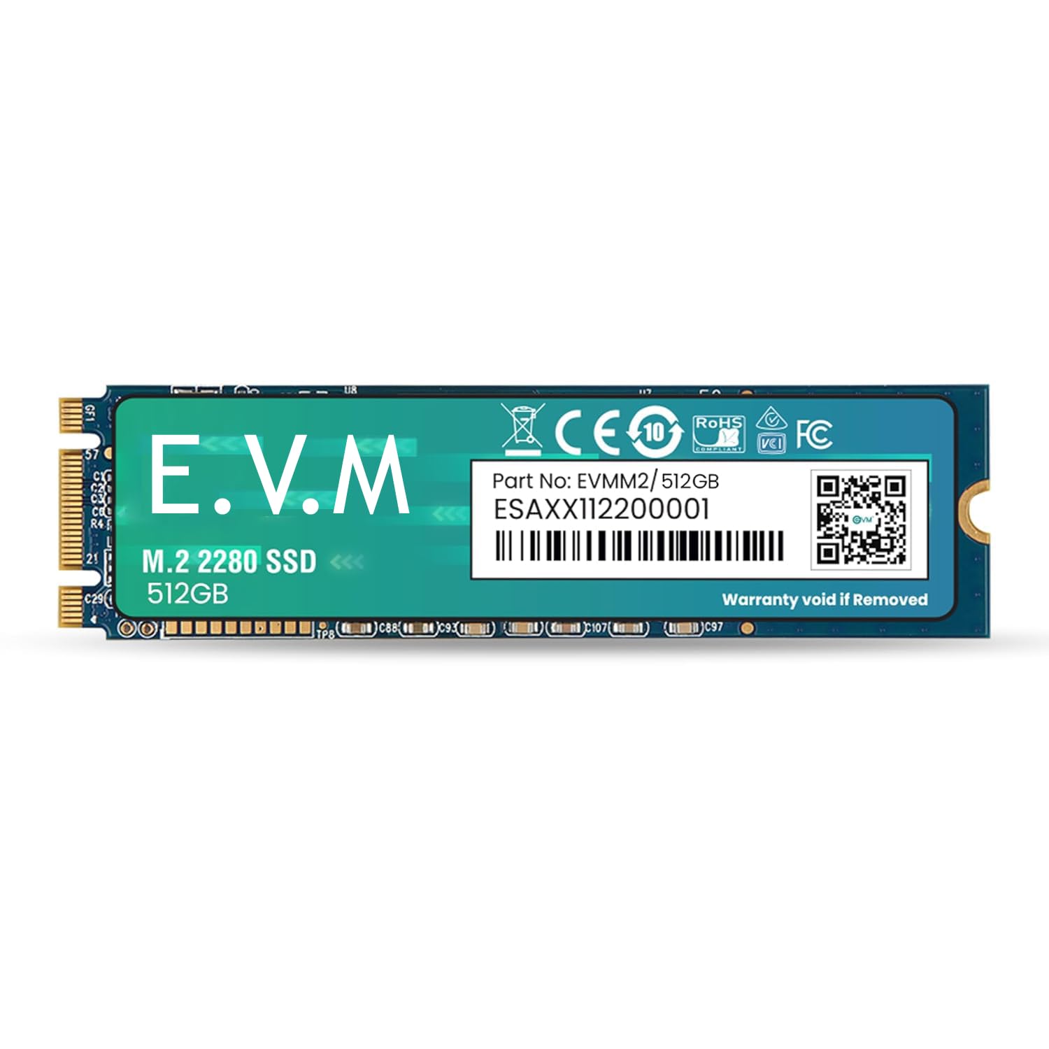 MOKODO SATA Internal SSD Compatible with EVM 512GB M.2 (2280) – 540MB/s Read & 450MB/s Write – 5-Year Warranty (EVMM2/512GB)