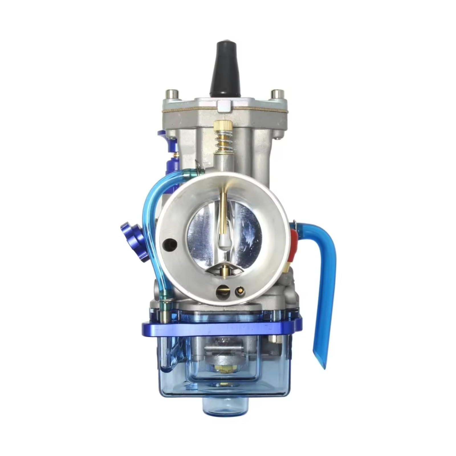 Carburatore universale RACING PWK 24mm 26mm 28mm 30mm 32mm 34mm con coperchio inferiore blu trasparente Carburatore Per Motore(24MM)