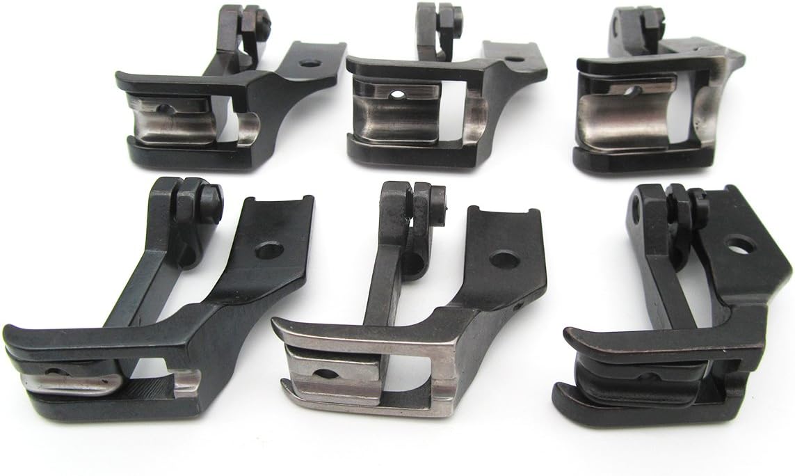 ckpsms Brand - 6SET #S380-B Walking WELT Cording Foot fit for JUKI DNU-241,DNU-1541,LU-562,Singer 153K101,153W101,Brother LS2-B837,Consew 206RB,225 (3mm+4mm+5mm+6mm+8mm+10mm)