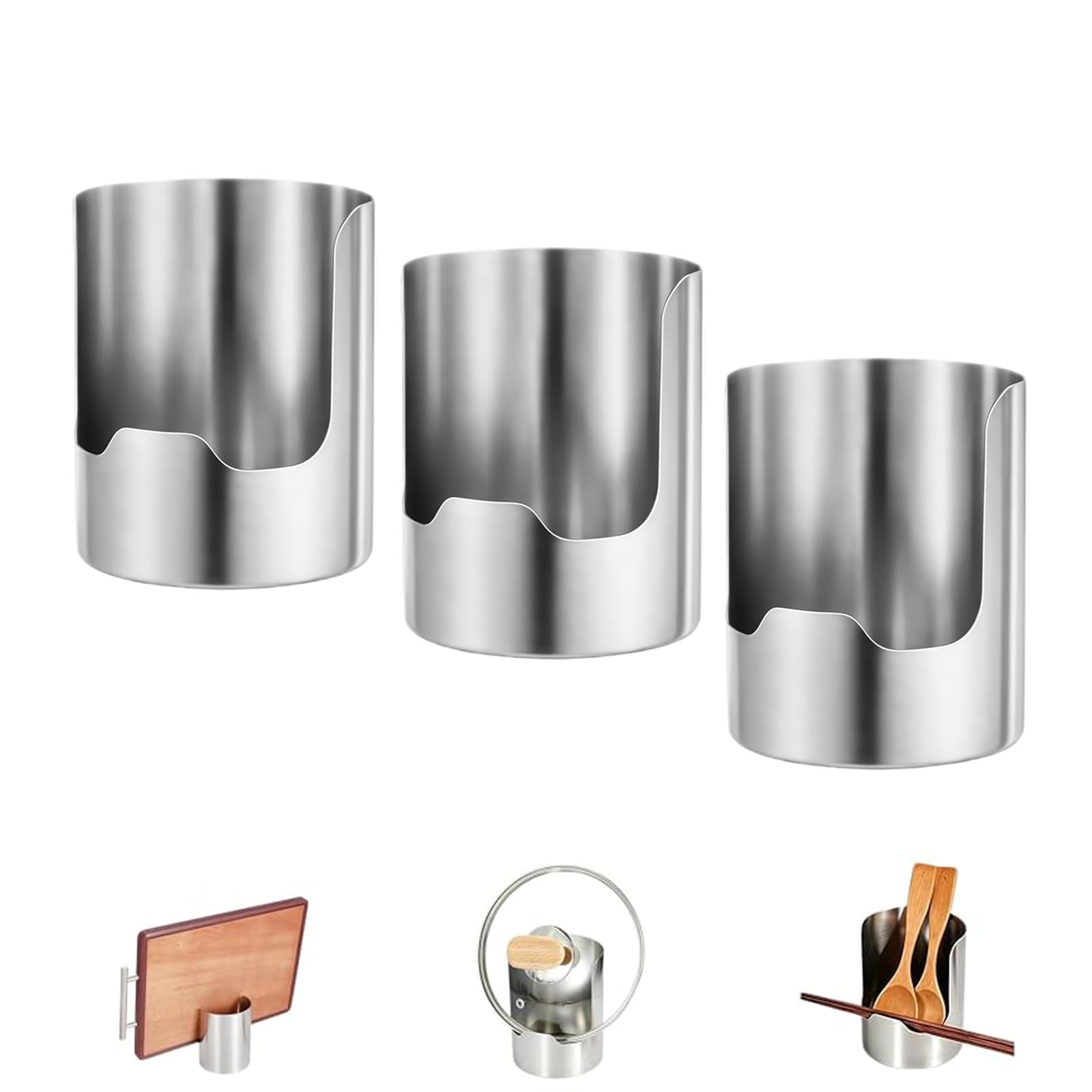 Multi-Funktionaler Küchenutensilienhalter Für Die Arbeitsplatte (3pcs)