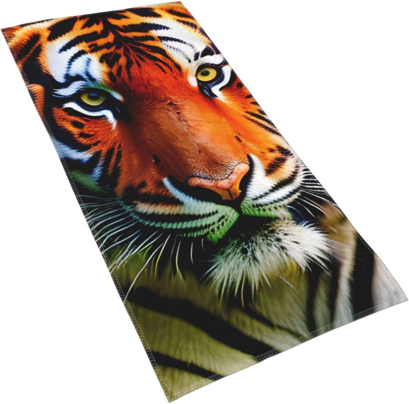 Tiger Stripes Orange Pattern Print Hand Towels for Kitchen, Decorative Bathroom Towels Decor Farmhouse Cute for Men Women Gifts