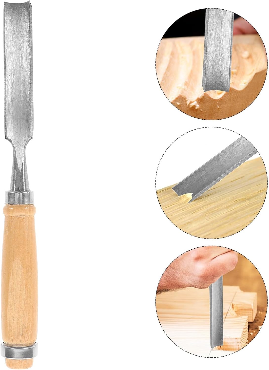 1pc Hand Chisel Carving Tools Woodworking Wood Carving Gouges Tool Chisel Sharpening Handle Radial Gouge Electrical Tools Power Bamboo Lathe Shovel