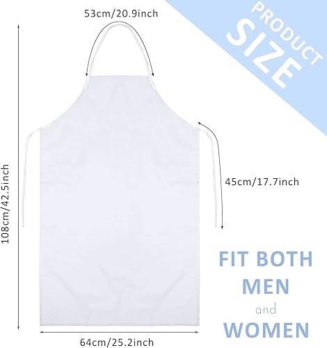 Miniatura 2 de JaGely 30 delantales de plástico impermeables, unisex, de 43 x 27 pulgadas, delantal de PVC resistente para lavavajillas, Halloween, cocina