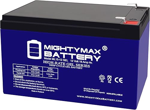 Vista 40 de Mighty Max Battery Mighty Max Battery ML18-12 GEL - 12 voltios 18 AH, tipo GEL, terminal de rosca interna (INT), batería recargable SLA AGM