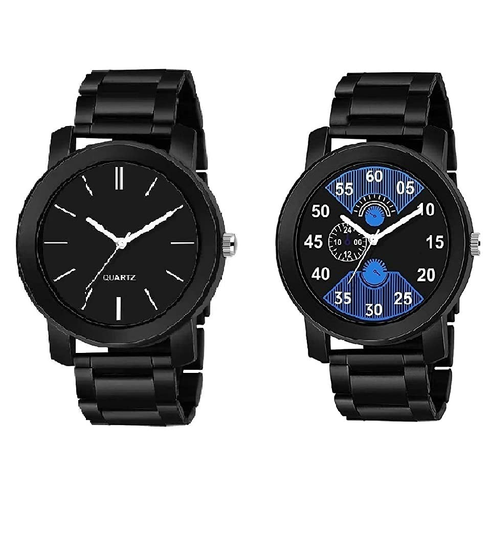 RPS FASHION WITH DEVICE OF R Mens Steel Chain Black New Boys All New Looks Sports Design Steel Chain Analog Watch - for Men (Black & Blue) (B09FFL66CD) Amazon Price History, Amazon Price Tracker