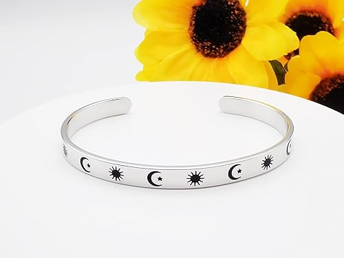 Miniatura 5 de Dczosily Pulseras inspiradoras para mujer, de acero inoxidable, pulseras motivacionales, regalos personalizados para mejores amigas