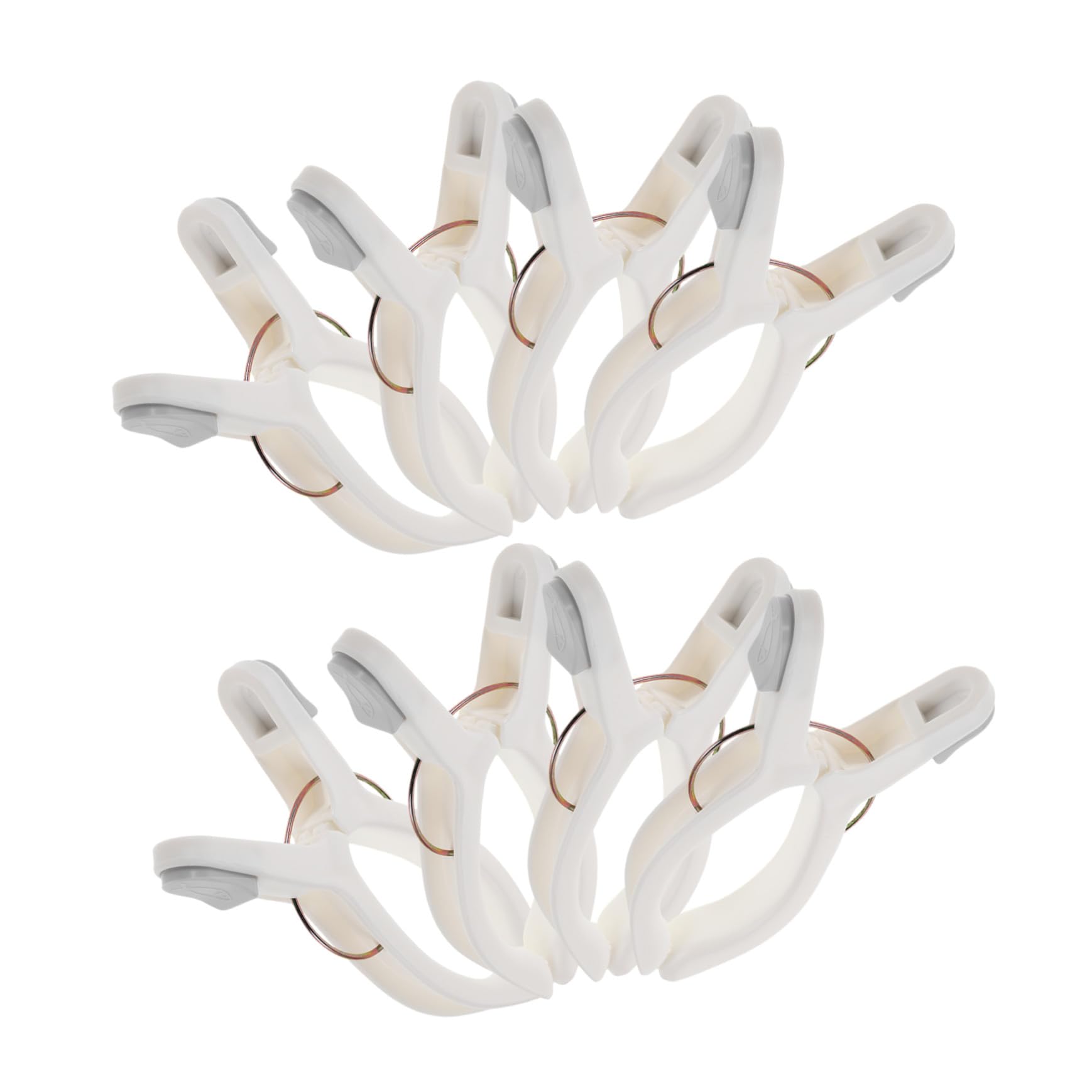 8 Piezas Clips para Ropa Resistentes al Viento Pinzas de Plástico Antideslizantes para Edredones Sábanas Toallas y Cortinas Abrazaderas Multiusos para Secado Interior y Exterior