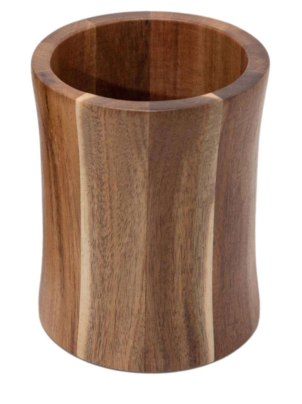 The Pretty Turtle Bamboo Kitchen Counter Utensil Crock Holder Caddy (Acacia Large)
