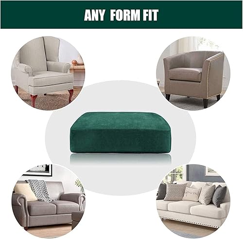 Miniatura 7 de Fundas de terciopelo para sofá modular, funda elástica para cojín seccional para sofá en forma de L para sofá de 1, 2, 3 cojines, protector de