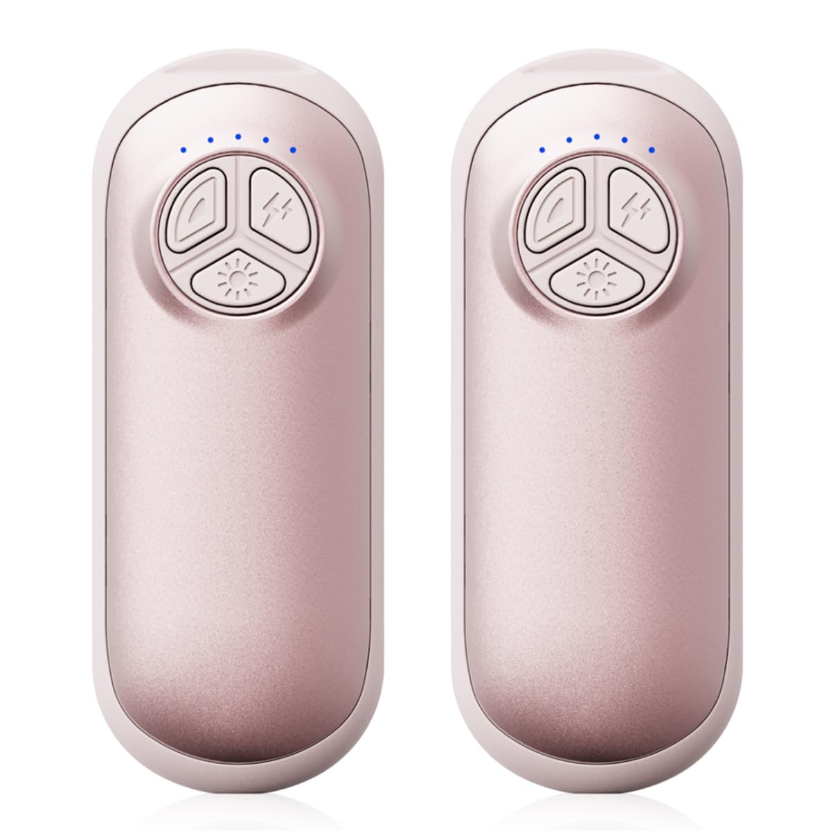 Scaldamani ricaricabili, 2 confezioni da 3000 mAh, scaldamani ricaricabili, 3S, 5 livelli di calore fino a 55 °C, 12 ore, conservazione del calore, ultra leggero e sottile, per caccia, golf, campeggio