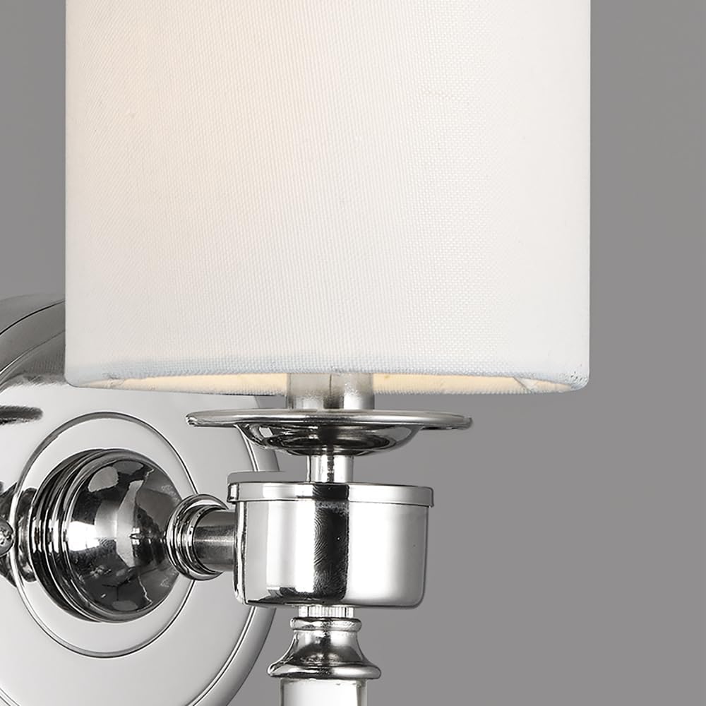Maxim Lighting Lucent 1-Light Wall Sconce | Polished Nickel Steel Finish | Clear Glass Shade | Modern Indoor Light Fixture | Ideal for Hallways, Bedrooms & Bathrooms | Dimmable | 16109WTCLPN