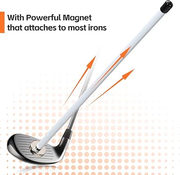 Golf Alignment Rods Magnetic, Golf Training Aid, Golf Swing Trainer Magnetic Alignment Rods Swing Training Aid Accessories for Visualize Calibrate Golf Shots