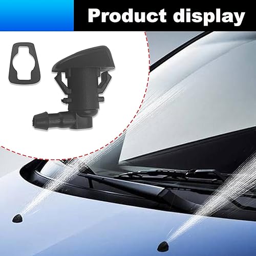 Miniatura 5 de 2 boquillas para limpiaparabrisas delantero, kit de boquilla rociadora de limpiaparabrisas de repuesto para Grand Cherokee 2005-2016, Malibu