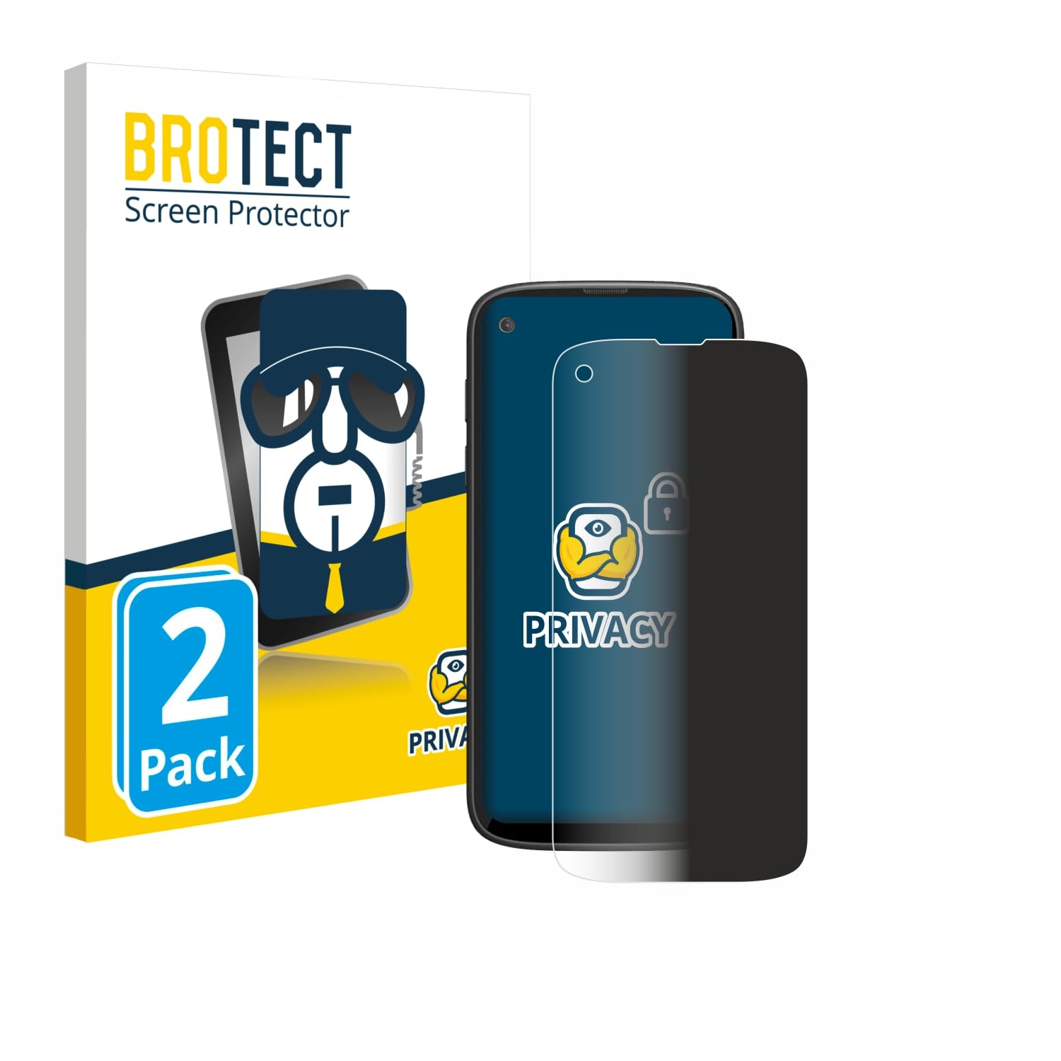 brotect(2 Pack Privacy Screen Protector compatible with Unihertz Jelly Max [Anti-Spy, Protection-Film, Blue Light Filter]