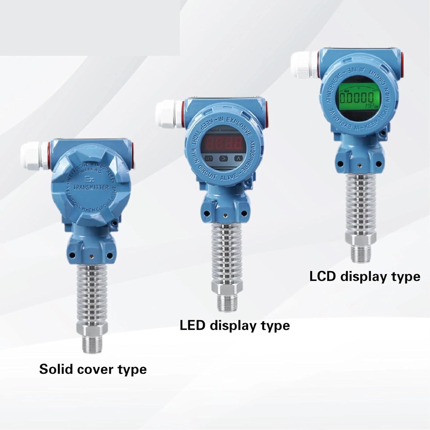 Digital Pressure Transmitter High Temp Industrial Sensor Steam Pressure Transducer 4-20mA Explosion Proof Gauge