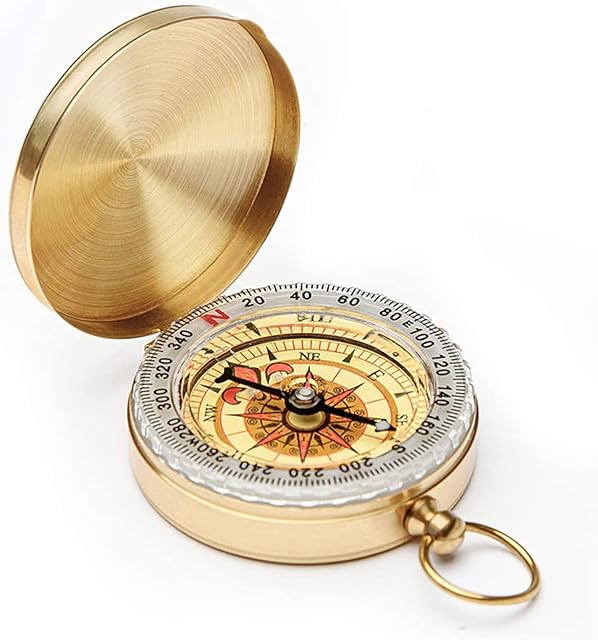 DARENYI Navigation Compass Hiking Luminous Compass Metal Pocket Compass for Outdoor Camping Navigation, Orienteering and Survival