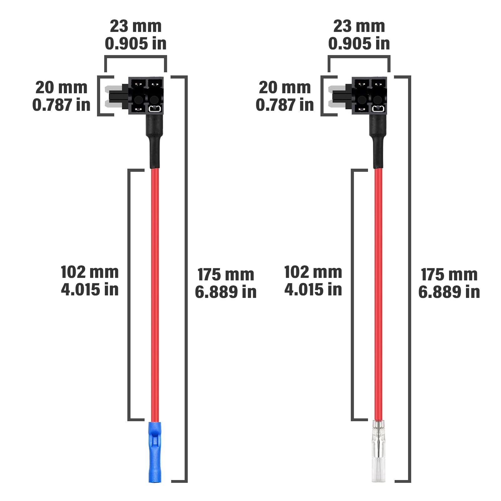 ALLECIN Micro Fuse Tap Piggy Back Fuse Holders Adapter Low Profile Mini Add a Circuit Piggyback with MICRO Blade Fuses 5A 10A 15A 20A for Cars (Pack of 8 Pieces) - Image 3