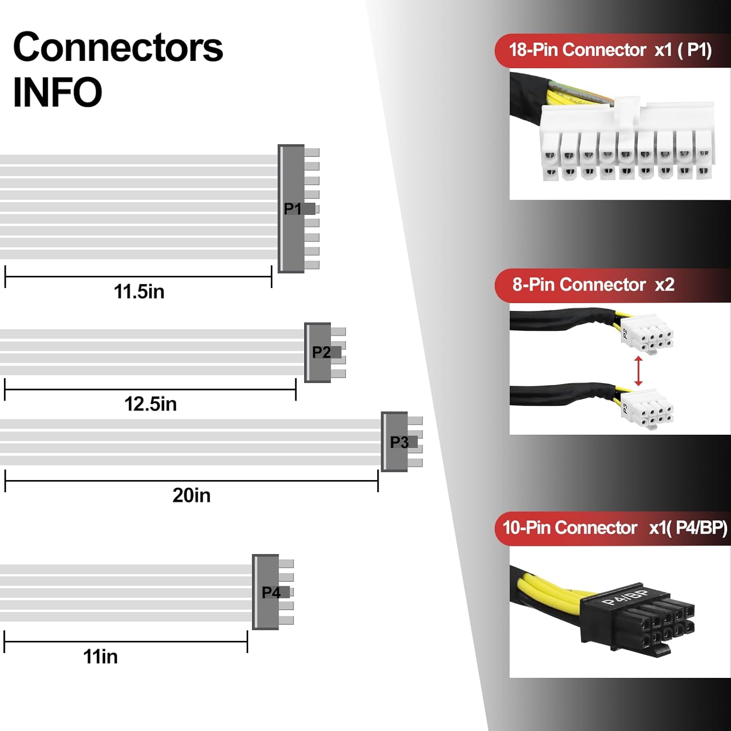LXun Upgraded AC450E-S1 XKY89 450W Dell Power Supply Compatible with DELL PowerEdge T440 T430 T420 T320 R430 R440 R530 R540 Replaces T7MF2 FSD061-240G2 DPS-450AB-6 FSD061-242G【18pin+10pin*2+8pin】