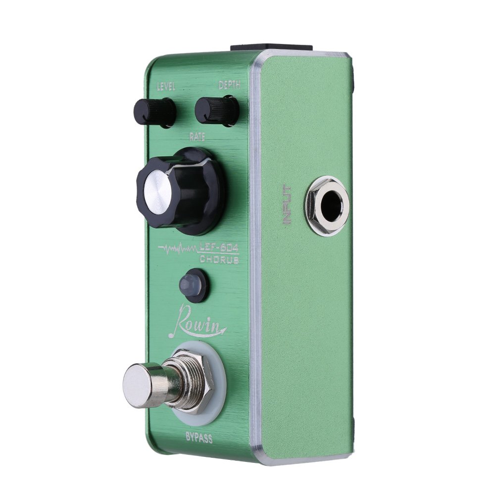 Pedale Effetto Coro Analogico per Chitarra Portatile con True Bypass Chassis in Lega di Alluminio Indicatore LED per Chitarristi Registrazione Pratica Esibizioni