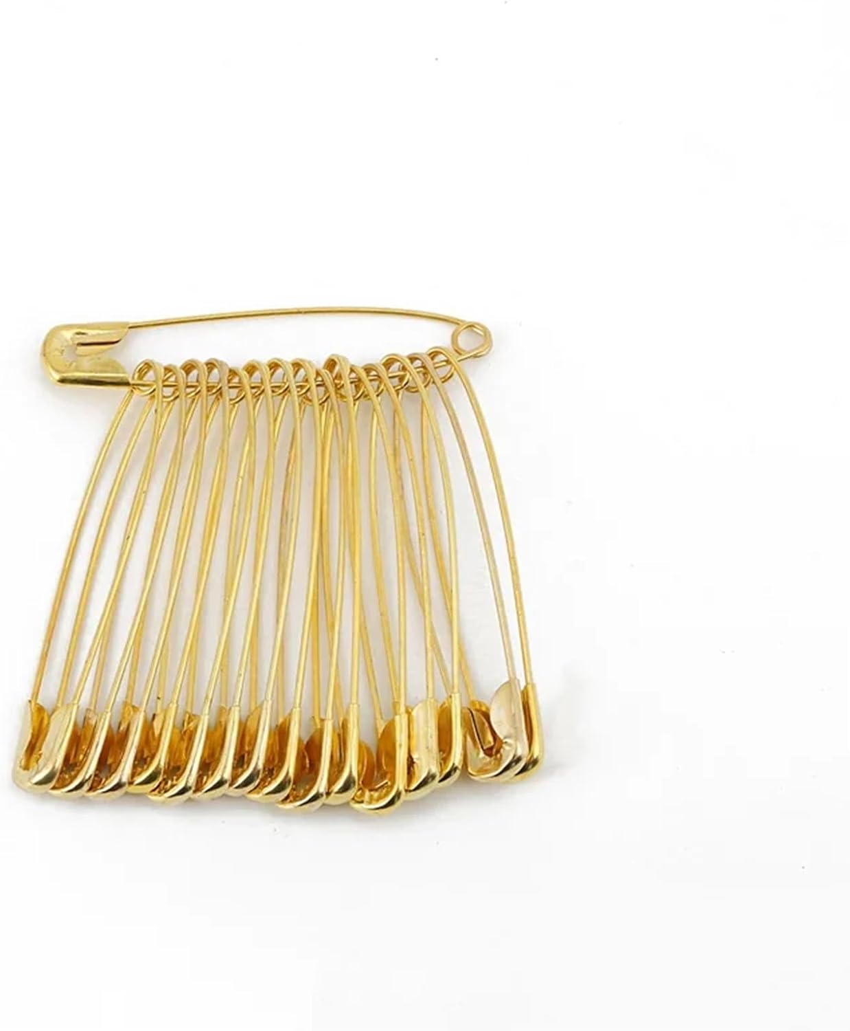 500Pcs Silver Safety Pins DIY Sewing Tools Accessory Stainless Steel Needles Large Pin Small Brooch Apparel Accessories for Clothes(Gold,8x38mm)