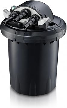 Half Off Ponds 1000 Gal Pressure Filter with 7W UV Clarifier | For ponds up to 1000 gal, Bio Ball filtration, 7W UV clarifier, backwash indicator, buryable housing