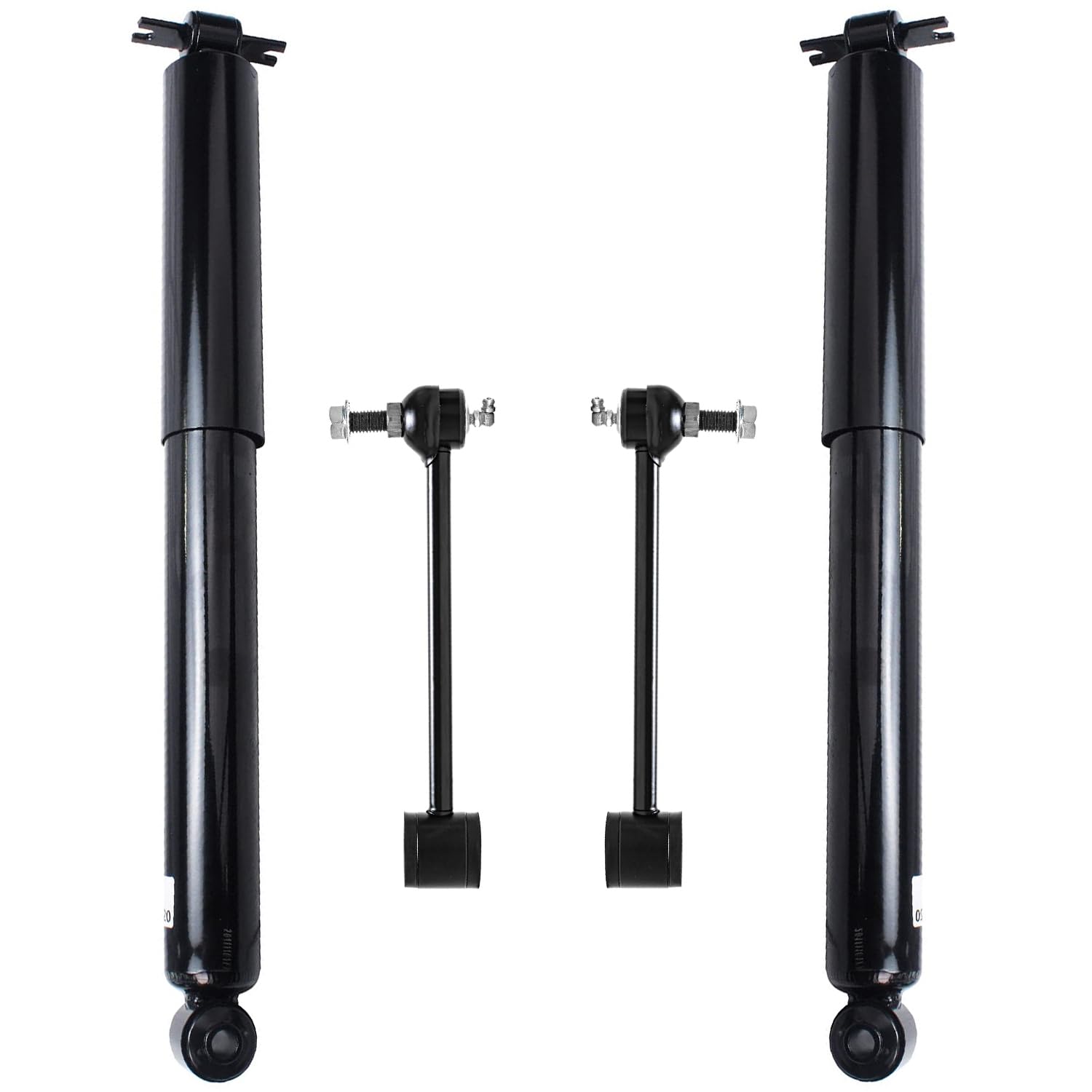 Detroit Axle - Rear 4pc Shock Absorbers Kit for 2007-2017 Jeep Wrangler