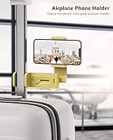 Vista 2 de MiiKARE Soporte de Teléfono para Elementos Esenciales de Viaje en Avión, Soporte Universal de Teléfono Manos Libres para Volar con Rotación de 360