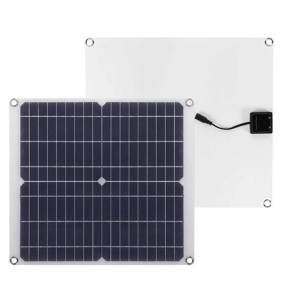 Panel Solar Portátil de 25W con Dos Puertos USB.