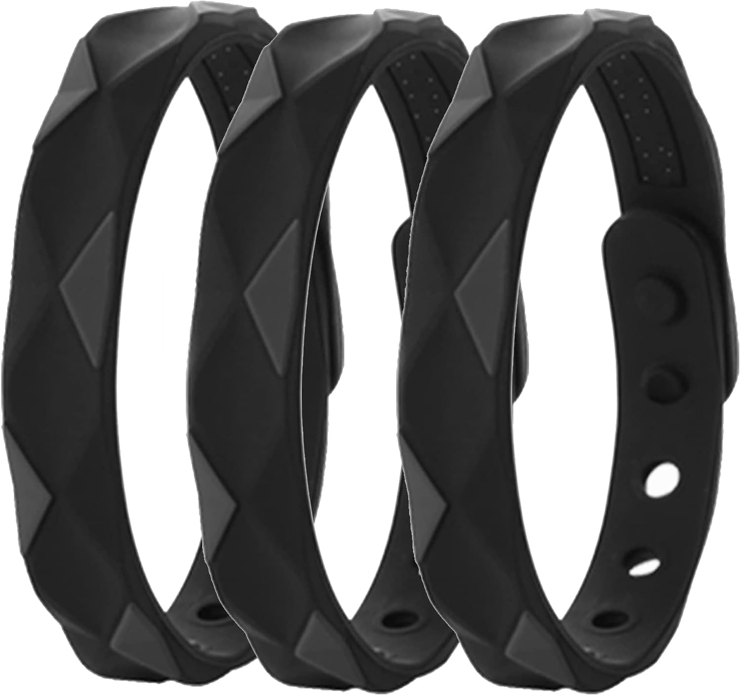 Akayoo Redup Far Infrared Negative Ions Wristband, Negative Ion AntiStatic Adjustable Silicone