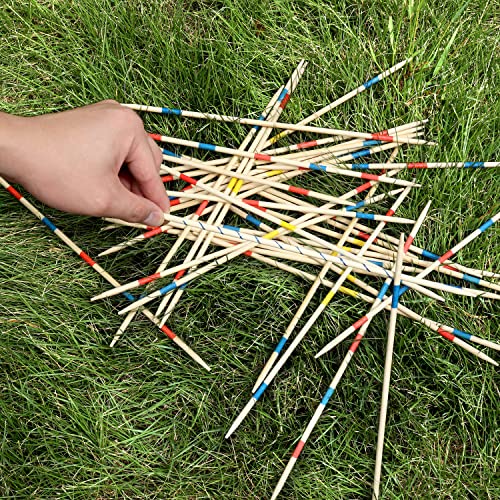 Juego clásico de palillos de bambú 12 pulgadas 41 piezas miniatura 7