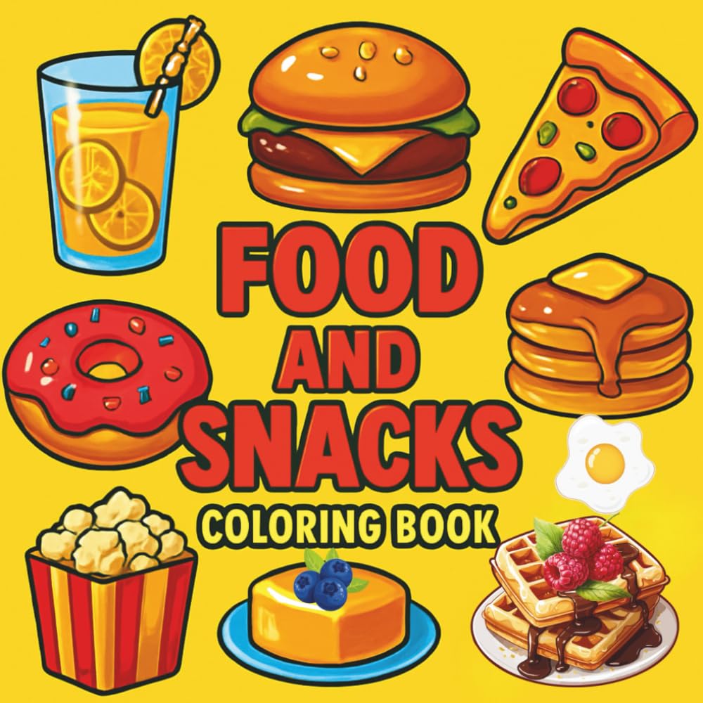Sweet Treats Coloring Book: Bold and Easy Dessert For All Ages- Cupcakes, Donuts, Ice Cream, Cookies, Lollipops and more