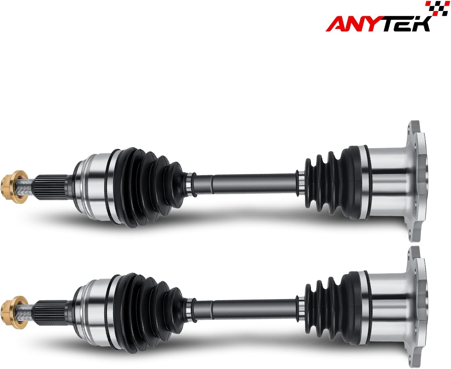 Anytek 2x Front CV Axle Shaft For Chevy Silverado 1500 Tahoe Suburban GMC Sierra 1500 Yukon Cadillac Escalade 2007 2008 2009 2010-2020 Replace# 15185911