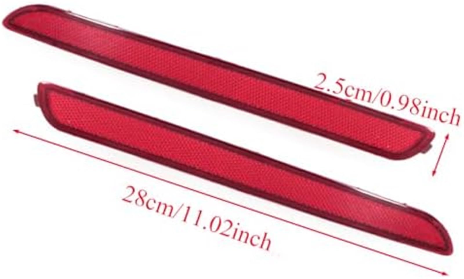 Odblask tylnego zderzaka, 1 para odblaskowych lamp obrysowych tylnego zderzaka, do Kia, Rio Sedan 4-drzwiowy, czerwony 924051W000 924061W000 Odblask ostrzegawczy zderzaka samochodowego