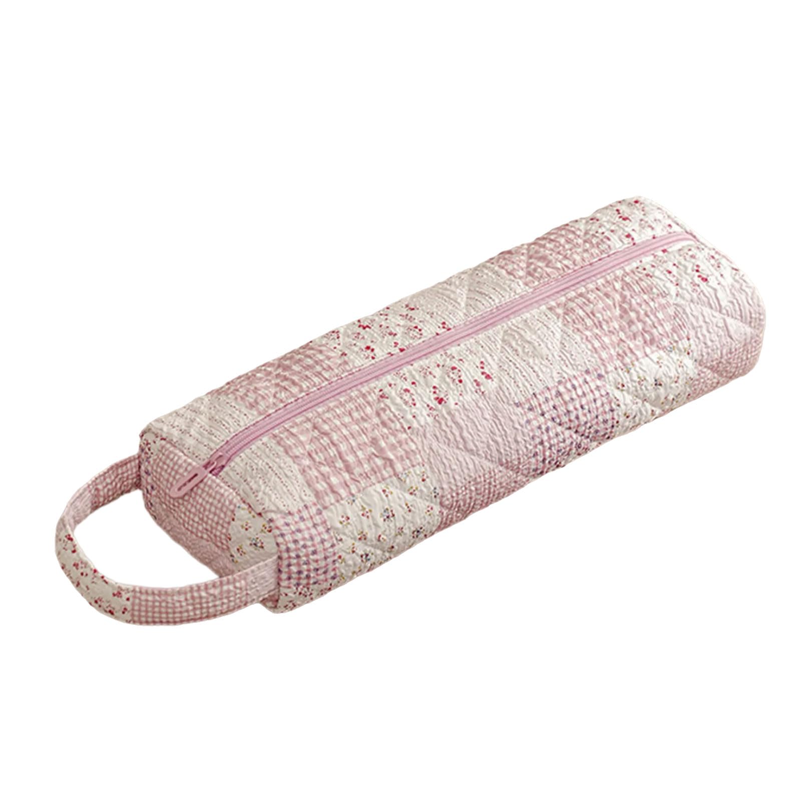 Hair Dryer Storage Bag Quilting Cotton Large Capacity Dustproof Curler Storage Bag with Handle Portable Carrying Case Easy Clean Straightener Defender