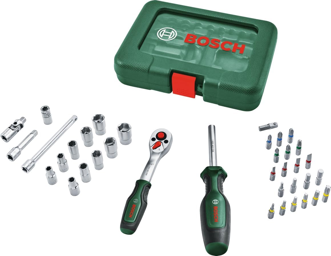 Bosch 1/4"-Ratschen-Set 37-teilig