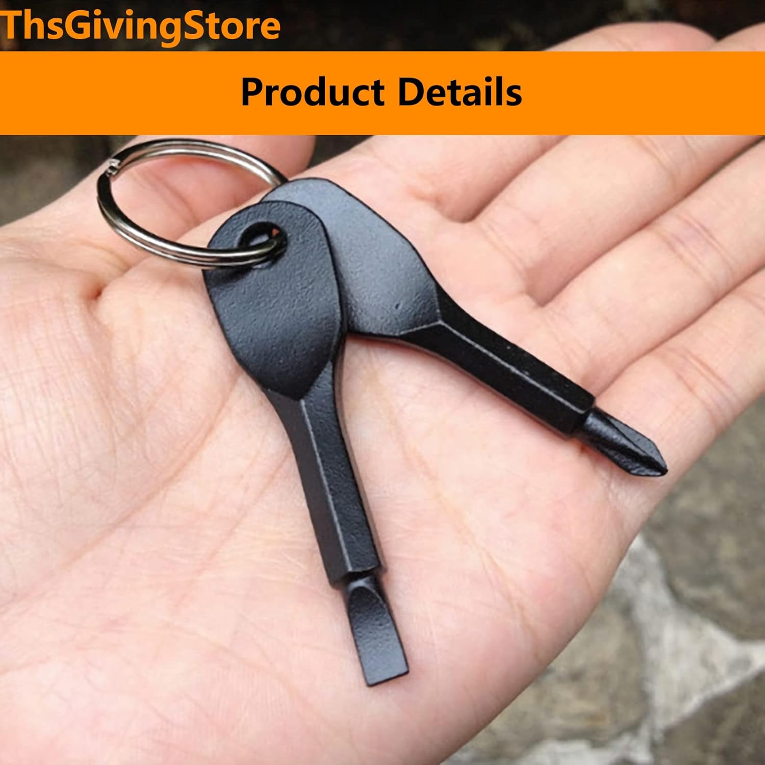 10PCS Pocket Keychain Screwdriver Tools Set, Outdoor Tool Gadgets Kit Travel Screwdriver Keychain with Key Ring for Dad Gift, Electrician, DIY