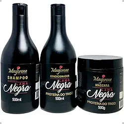 Kit Matizador Lama Negra Cabelos Escuros Maycrene500ml