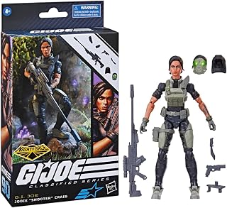 Boneco G.I. JOE Classified Series - Figura 15 cm e acessórios - Nightforce Jodie "Shooter" Craig - F7738 - Hasbro