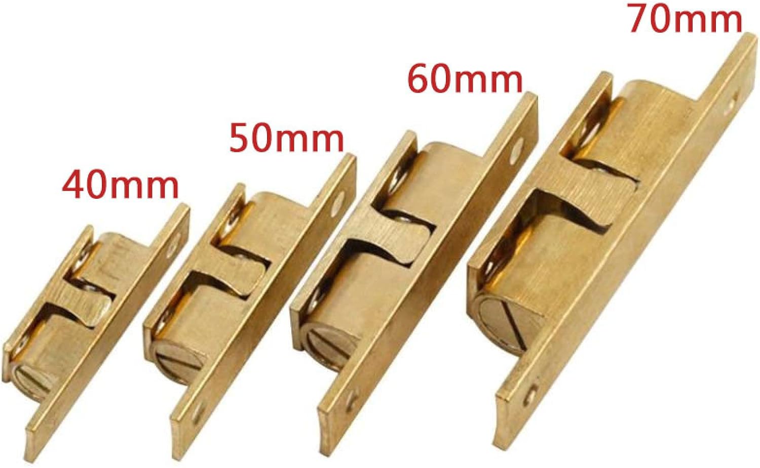 Push to open door latch,Magnetic Push Latches,Door Latch,Door Buckle,Slide Lock,Brass Door Stop Lock Buckle Door Touch Latch Cabinets Closet Inner Locks Polishing Switch Ball Locker Stopper ( Color :