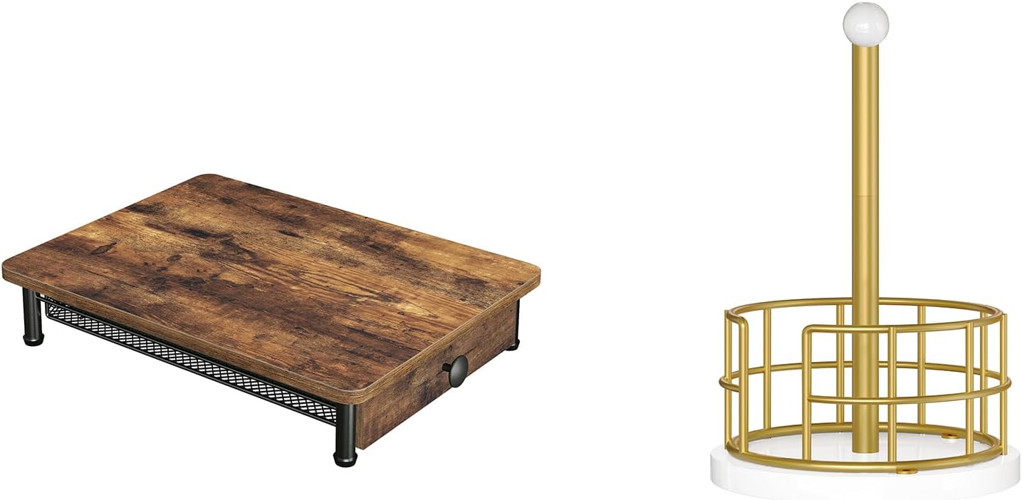 Coffee Pod Drawer Holder, Coffee Pod Drawer for K Cup, Paper Towel Holder, Kitchen Paper Towel Holder for Countertop, KH08BRG1-CJ05DW