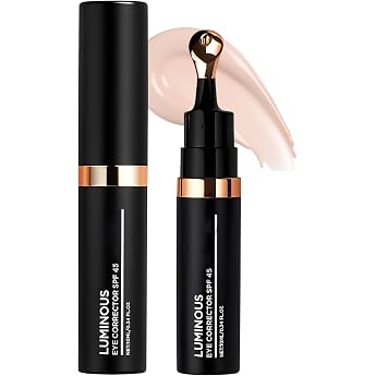 Erinde Eye Concealer Brightening Eye Care Concealer with Anti-Ageing Effect Conceals Redness Dark Circles and Pigment Spots High Coverage Tinted Eye Cream for Light Skin #01 Ivory White