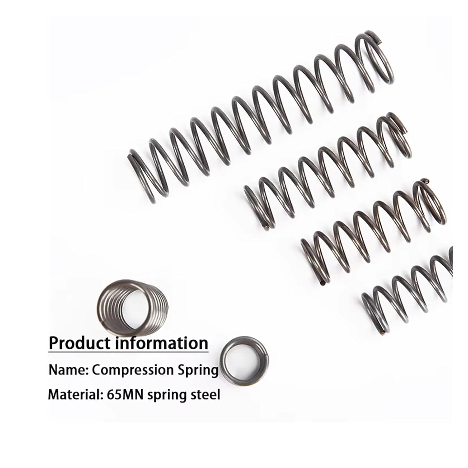 65Mn Steel Wire Diameter 1.5mm Micro Small Compression Spring OD:8mm-25mm Length 15mm~100mm 10Pcs(100mm(10Pcs),10MM_1.5MM)